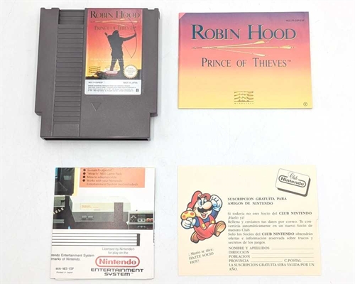 Robin Hood Prince of Thieves - Complete In Box - (ESP) - NES Game (B Grade) (Used)
